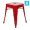 Flash Furniture 4  Inch Red Metal Stool, PK4 ET-BT3503-18-RED-GG - alternate 2